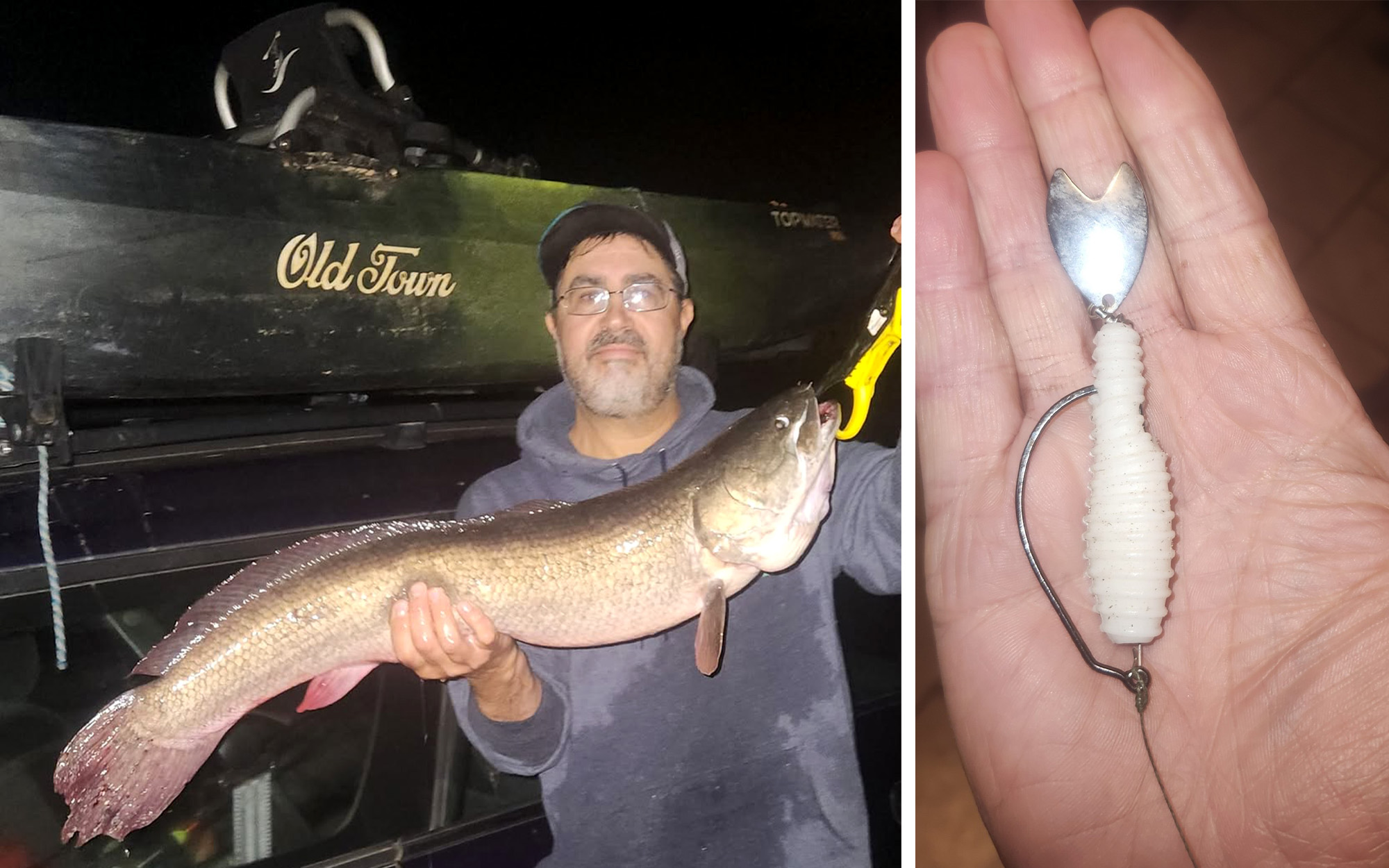 Kayak Fisherman Catches State-Doc Bowfin on His Nephew’s Personalized-Made Lure