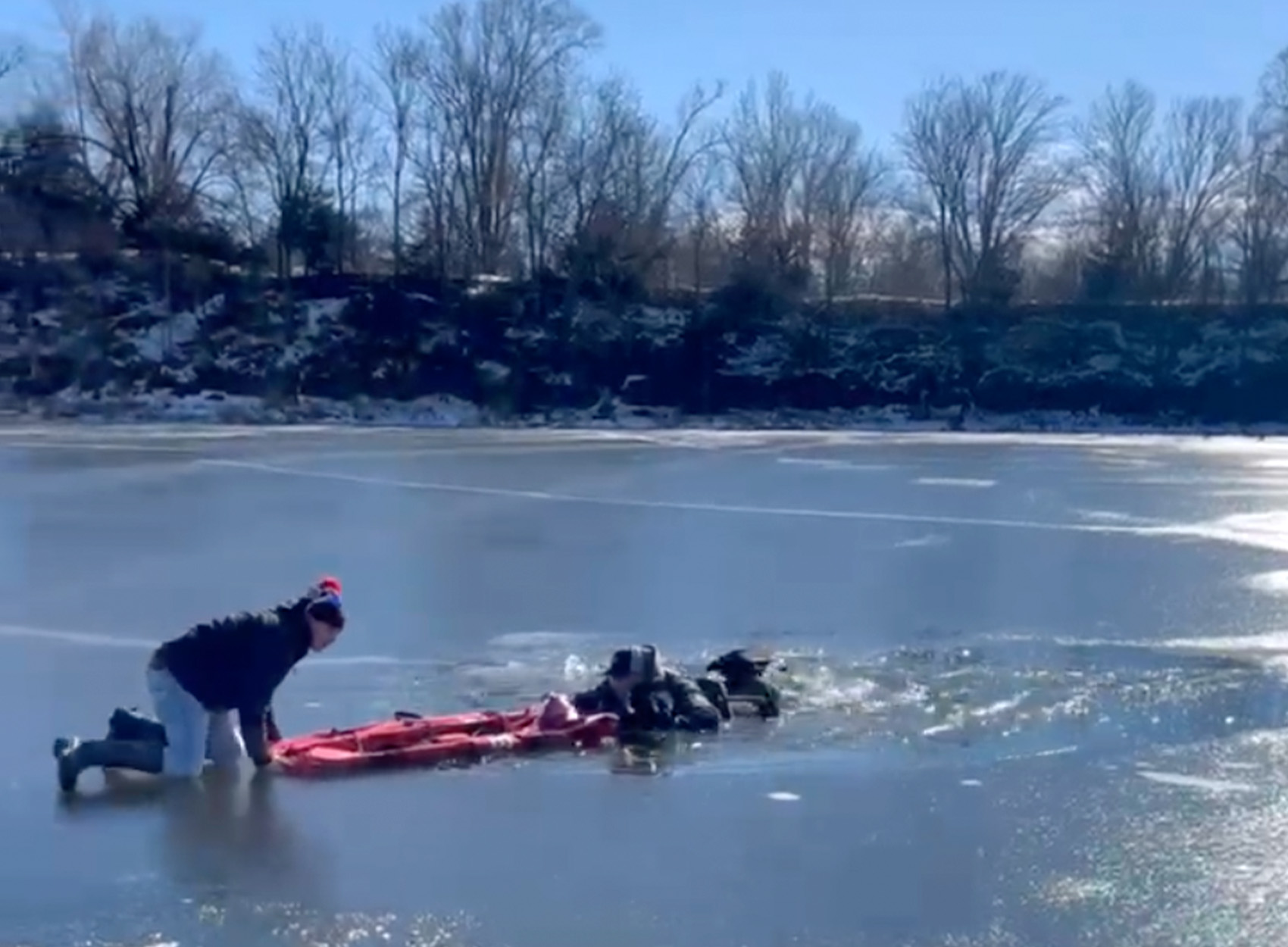 Ice Fisherman Rescues Angler, Recovers Fish Finder