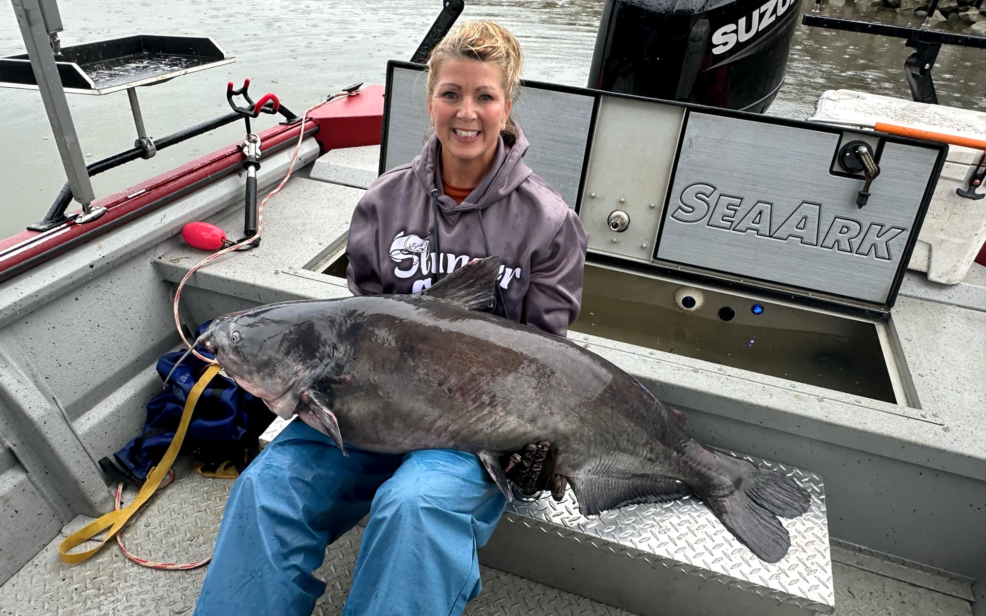 Angler Breaks West Virginia’s Blue Catfish File by a Whisker